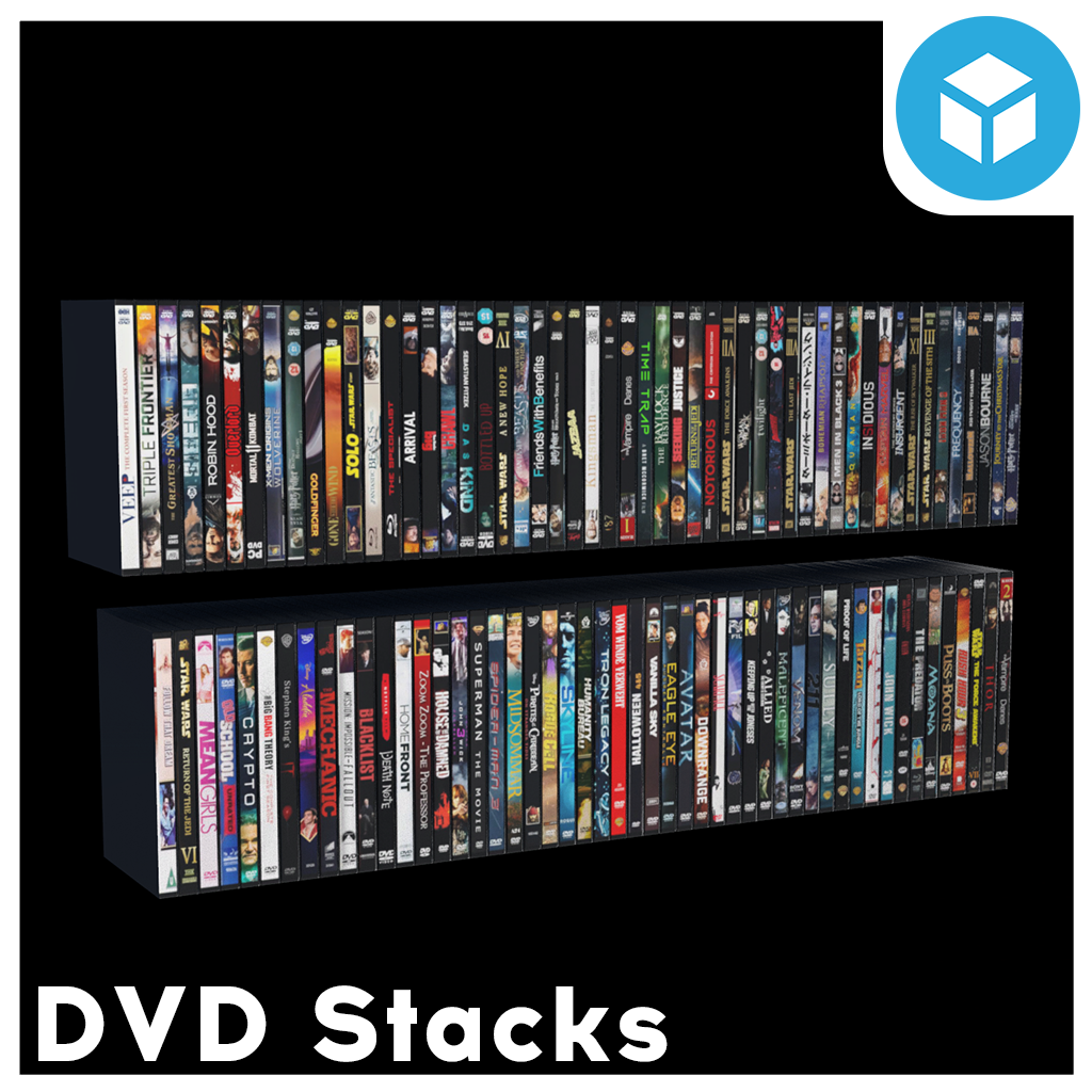 Sketchfab - DVD Stacks (Prop)