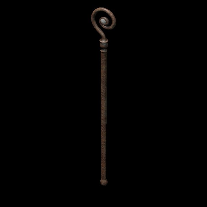 Wood Staff with orb