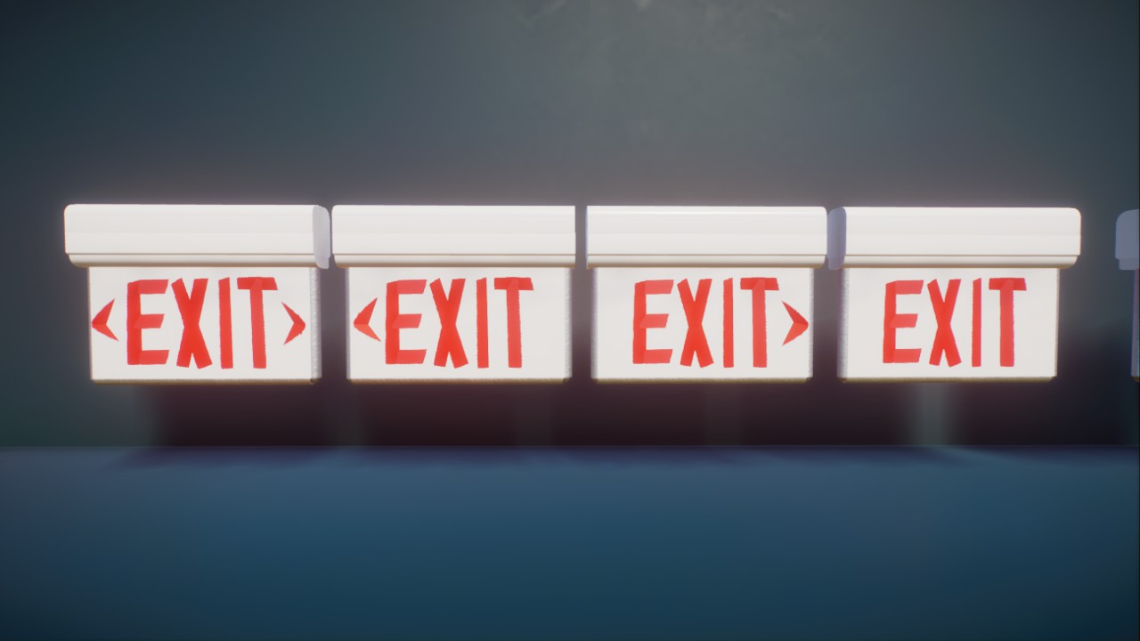 American Style Exit Signs