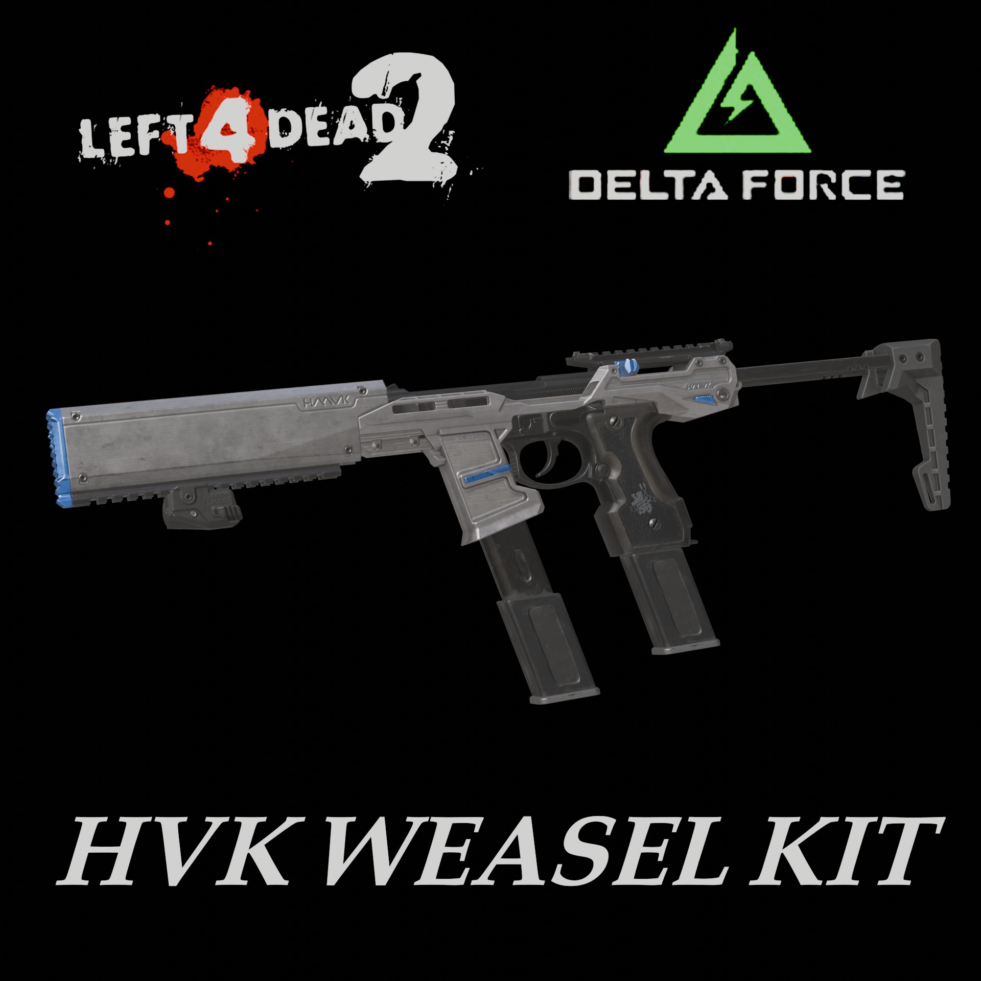 Delta Force 93R HVk鼬鼠冲锋枪套件(Uzi)