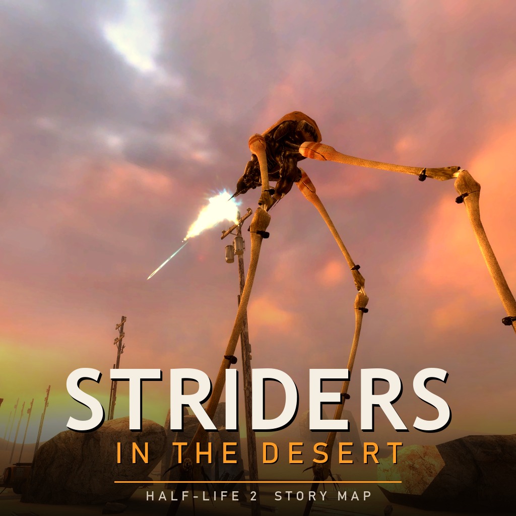 Striders in the desert preview