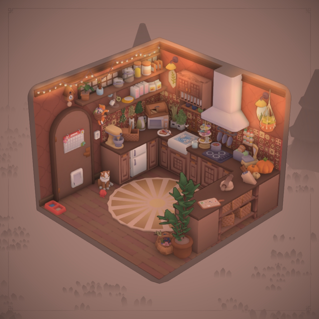 red kitchen