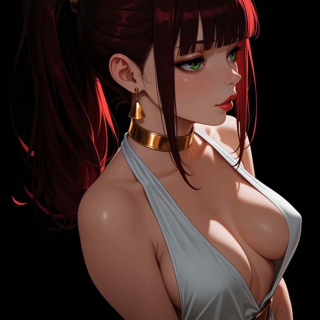 Girl | Dark Background | Dark & Colored Versions | 4K