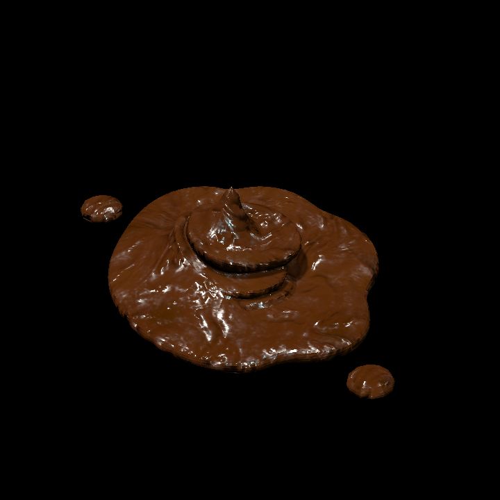 Chocolate puddle dark