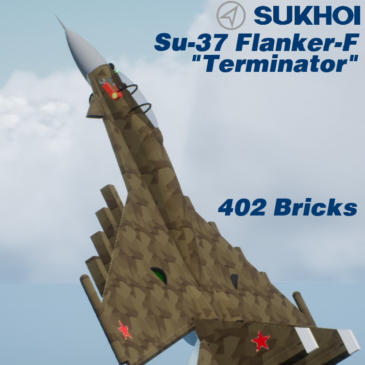 Simple Fighter Jet (SFJ) Sukhoi SU-37 Flanker-F (Terminator)