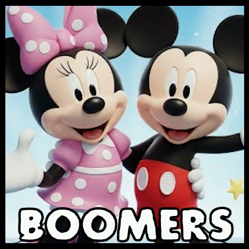 Mickey Mouse & Minnie Mouse (Boomer)