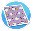 Cloud Rug Purple Std