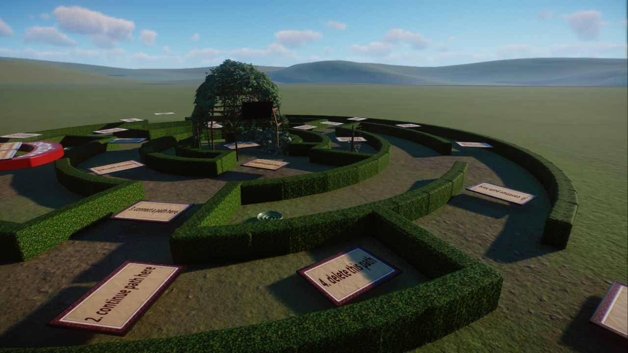 Labyrinth for peafowl