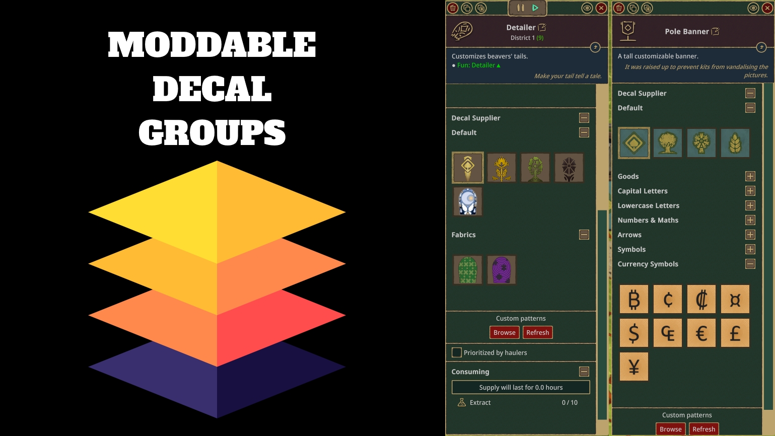 Moddable Decal Groups