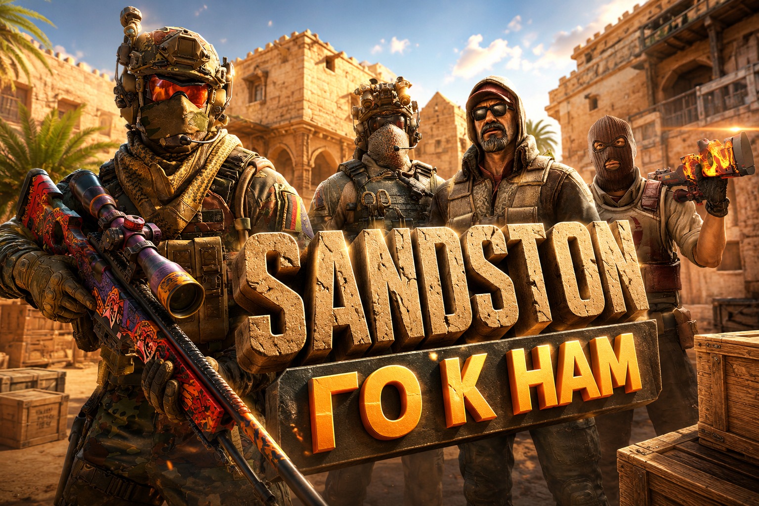 STANDOFF НА КАРТЕ SANDSTONE