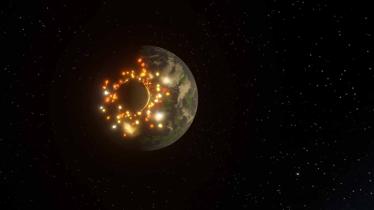 The Bronger Impact The Moon Woke Up Alternate 