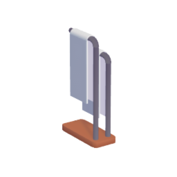Standing towel rack 1