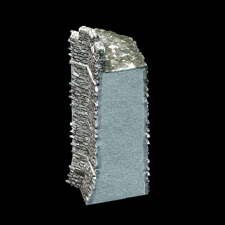 Modular medieval wall set 4