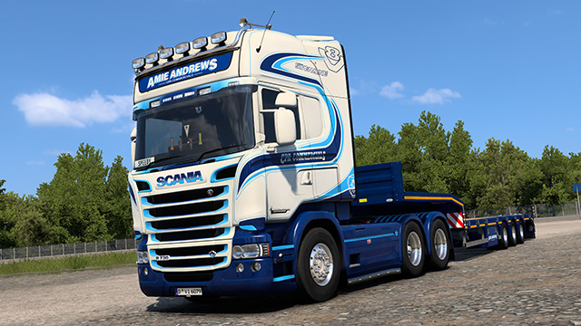 Amie Andrews -  Scania RJL & SCS Low Bed