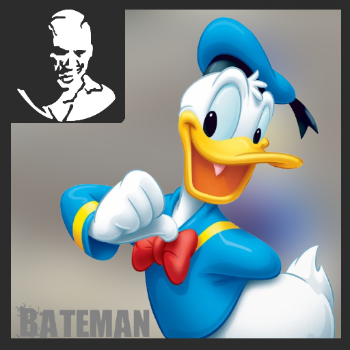Donald duck over bateman