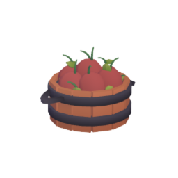 Bucket with apples