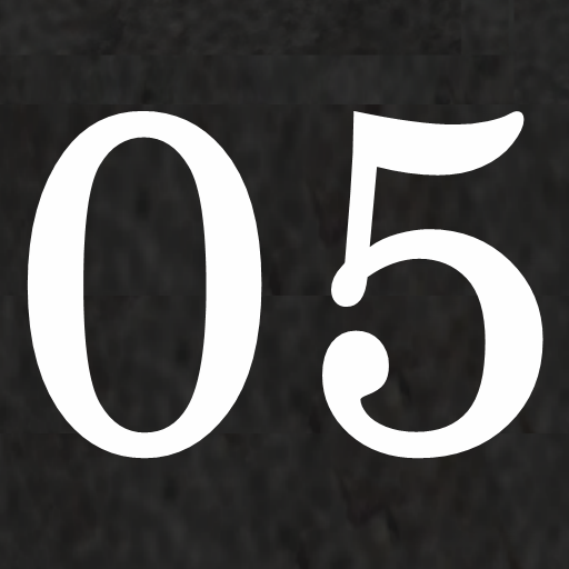 Numerical Decal 05 (Black)