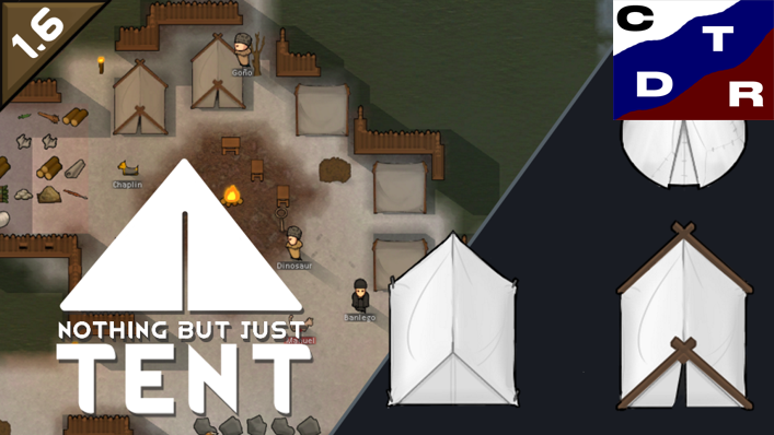 Camping Tent rus mod preview for RimWorld