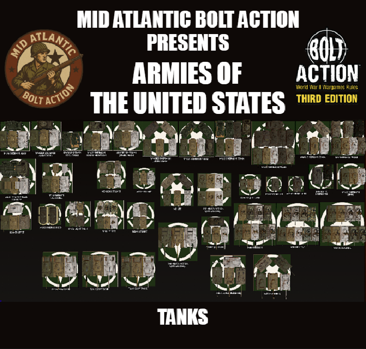 Mid Atlantic Bolt Action Armies of The United States Tanks