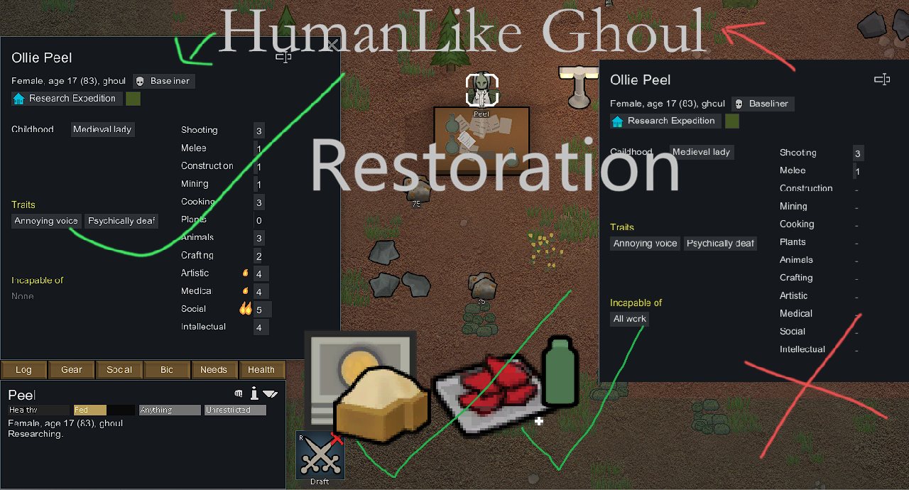 (UNOFFICIAL)Humanlike Ghoul Restoration