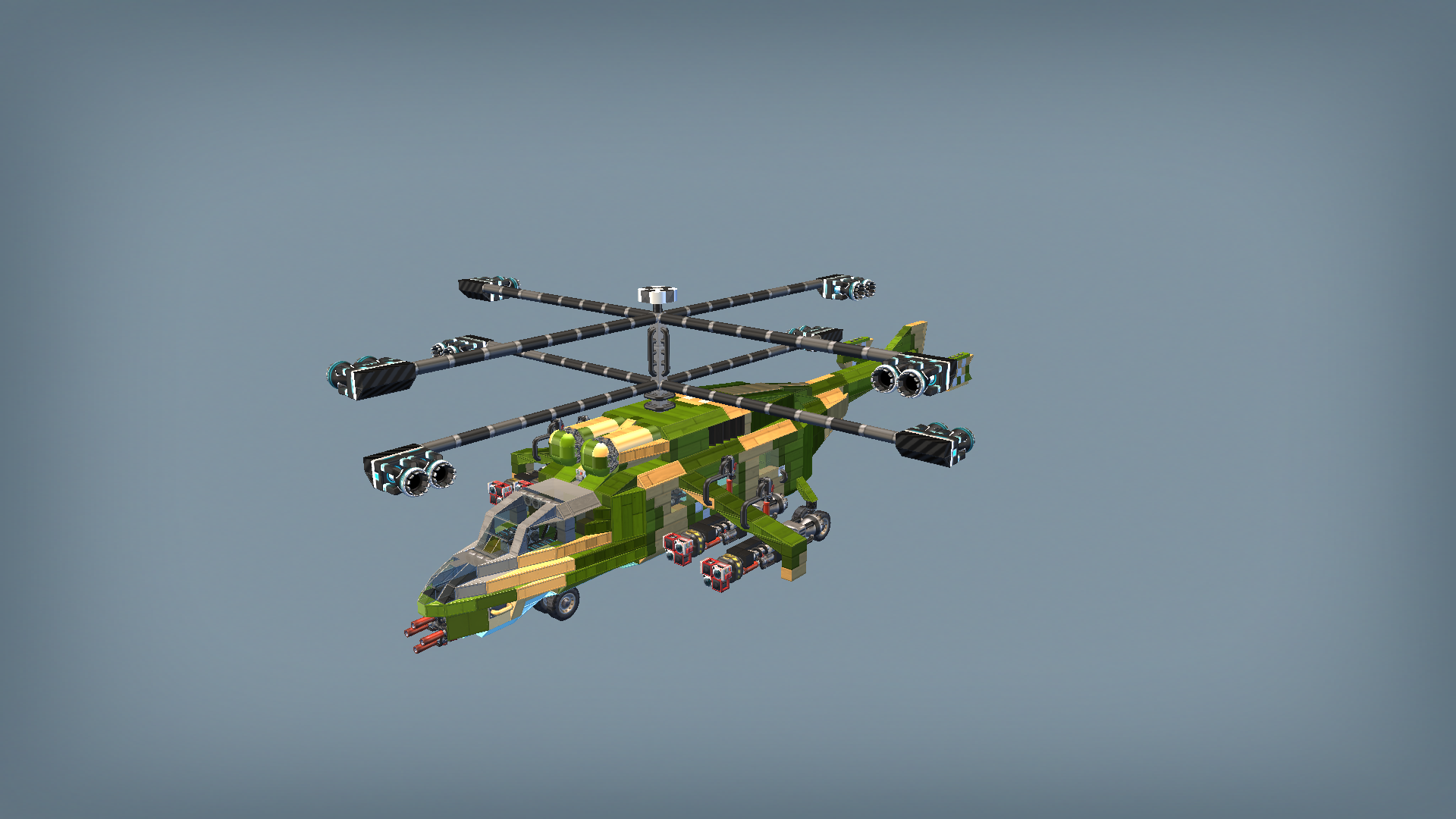Attack helicopter 02 (camouflage 2)