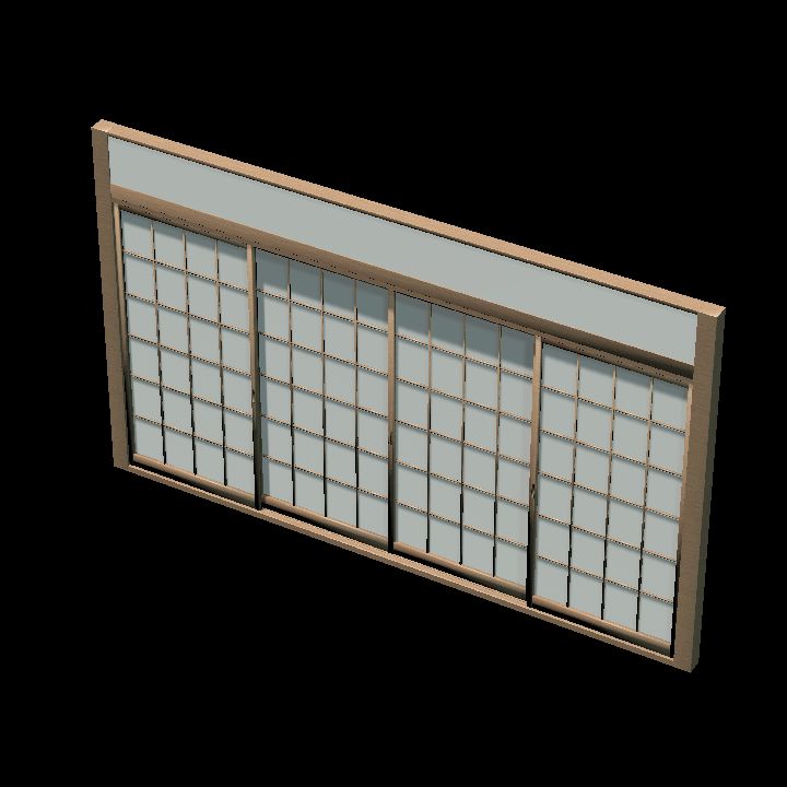 Shoji screen wall
