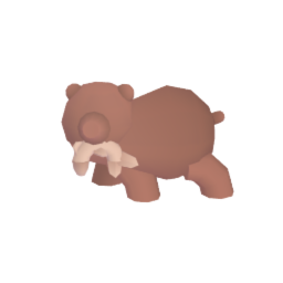 wooden bear statue