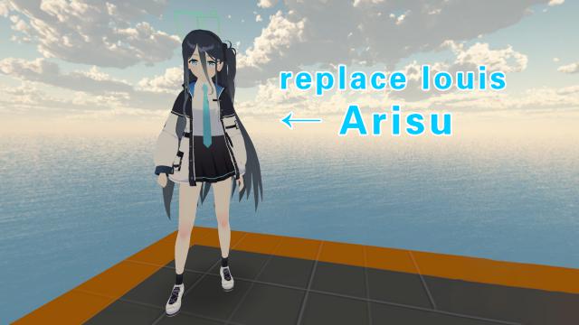 Blue Archive Arisu（蔚蓝档案 天童爱丽丝）replace louis