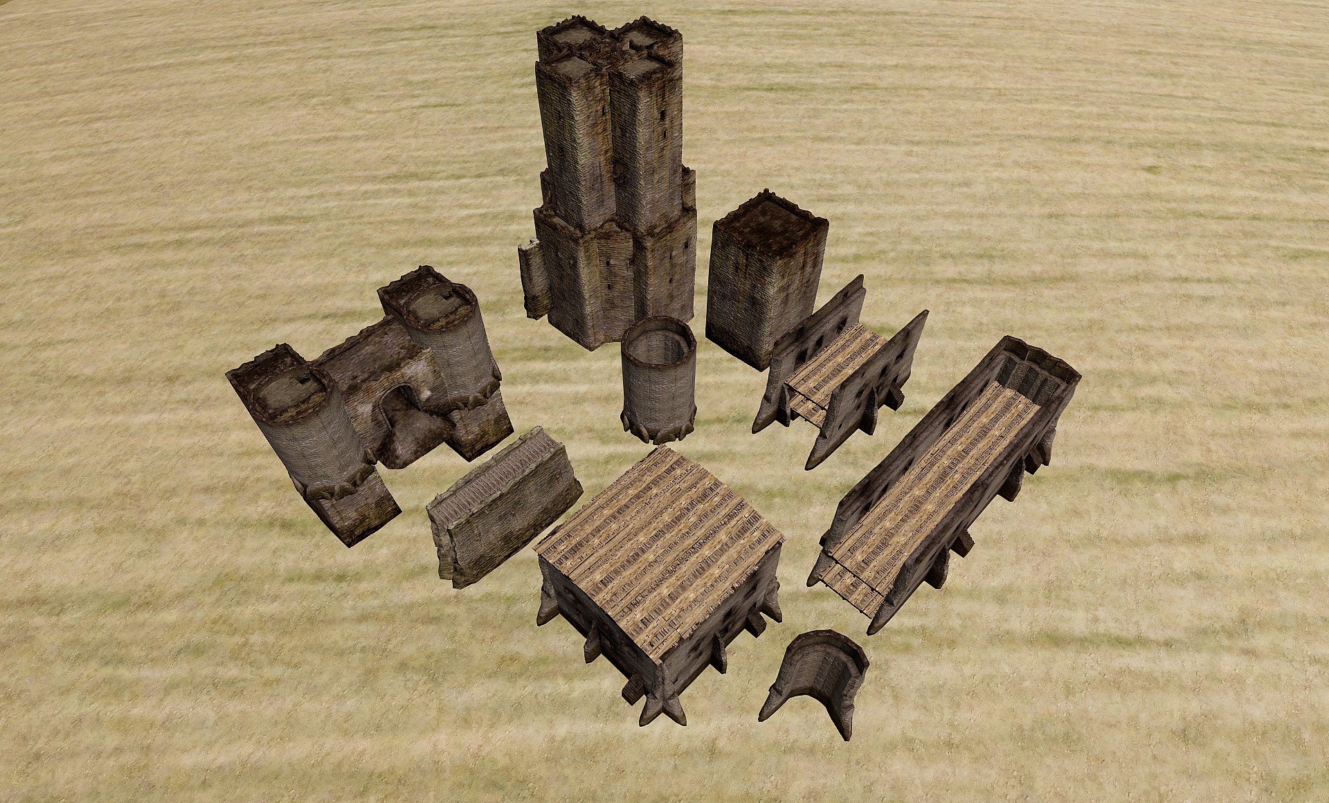 castle building set