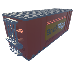 Simple Cargo Shipping Container DD 24pin *Brick Rigs, Red*