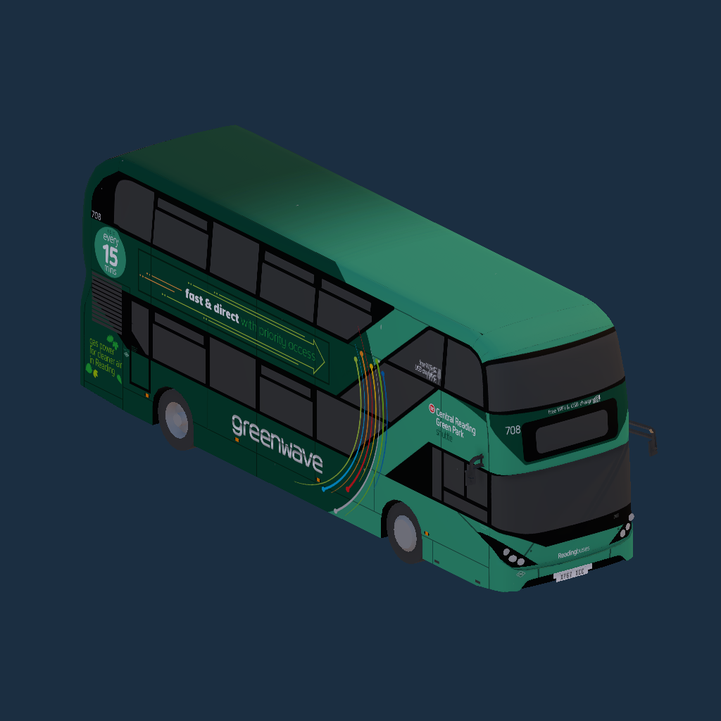 Reading Buses 708 YP67 XCC Greenwave Livery