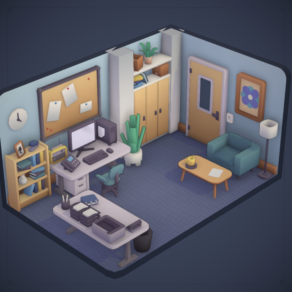 Greenish Beige Office preview