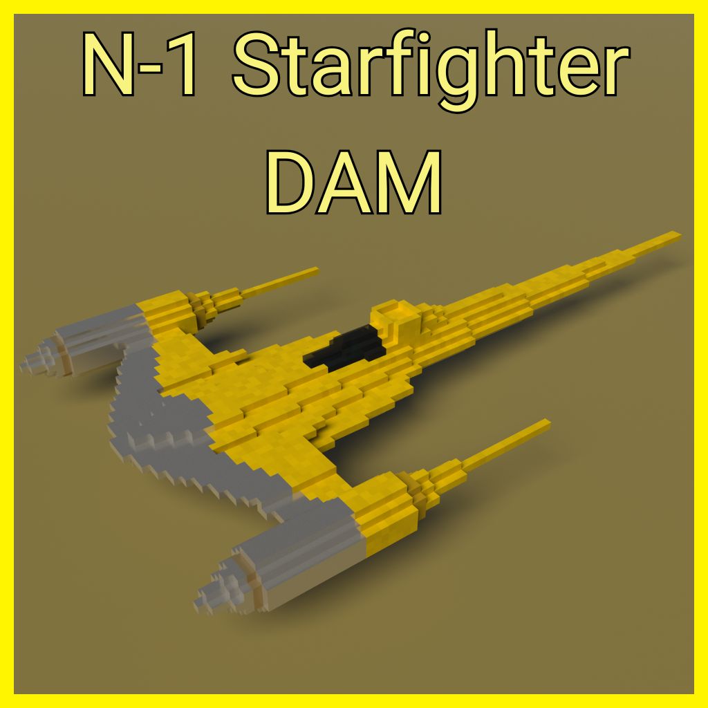 Star Wars 1:1 N-1 starfighter (DAM)