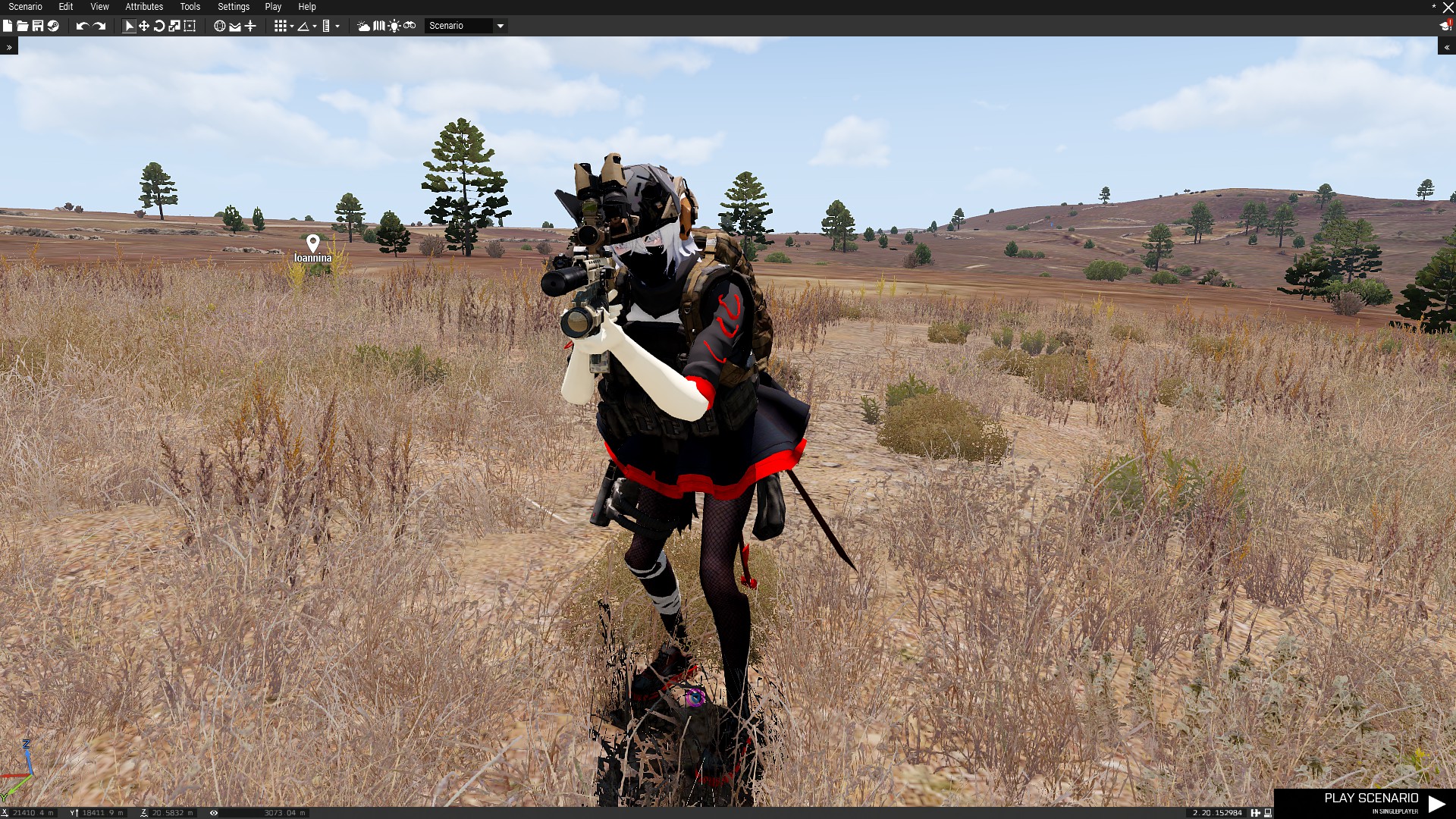 (Project M, BLUFOR) Tactical Anime Girl - Grenadier