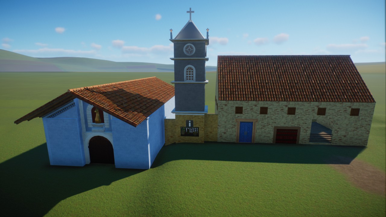 Peruvian Andes Mountain village church