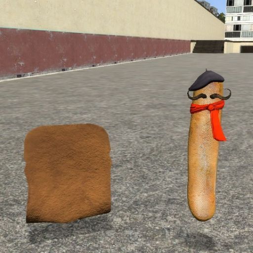 Bread and Baguette Player Models & NPCs (Goat Simulator x I Am Bread)