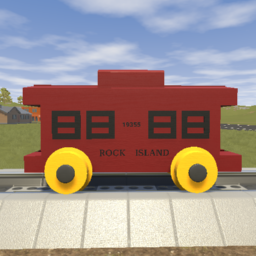 StromBecker 1940's Wooden Rock Island Caboose