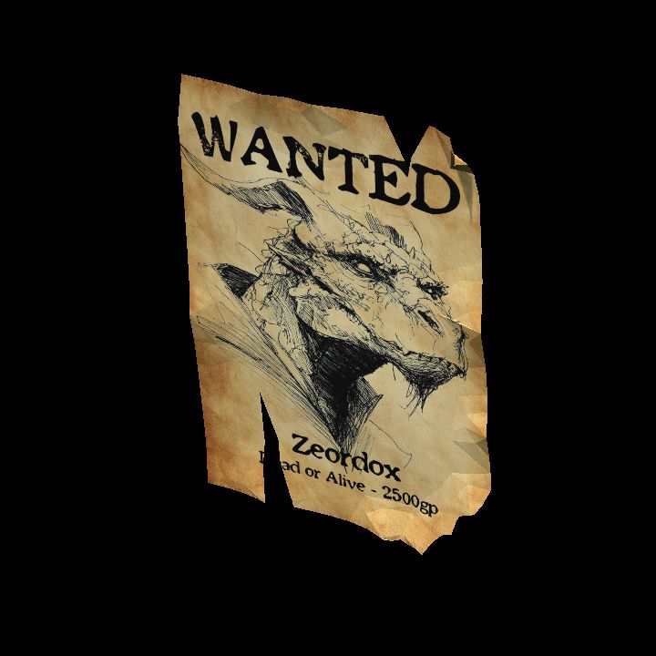 Wanted Poster: Dragonborn