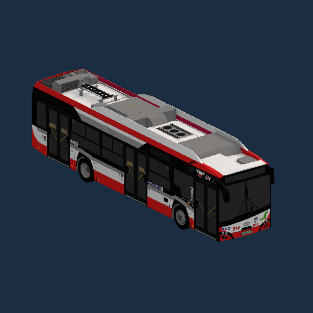MPK Częstochowa #514 (fikcyjny pojazd) - Solaris Urbino 12 IV Electric
