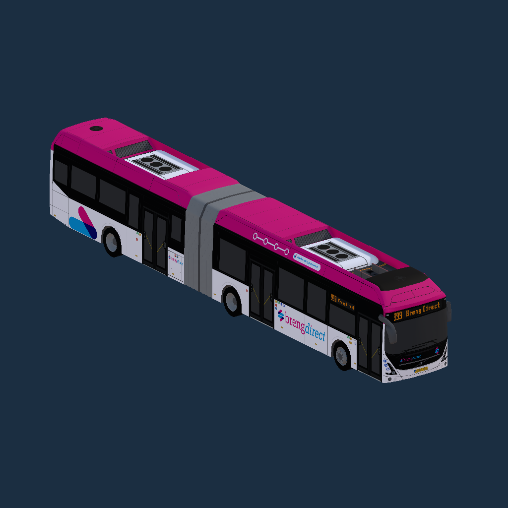 Brengdirect Volvo 7900e A Roze