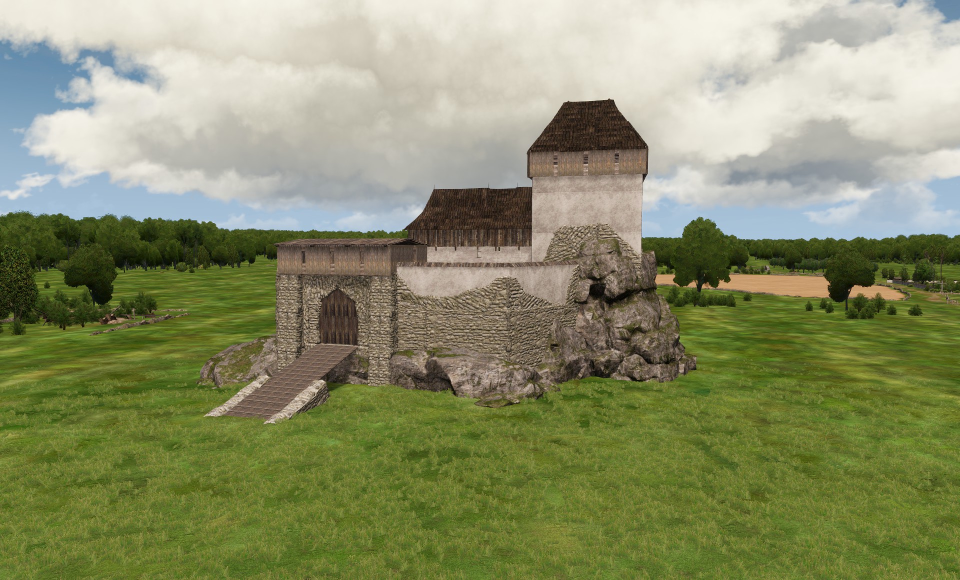 Falls Castle by Janek