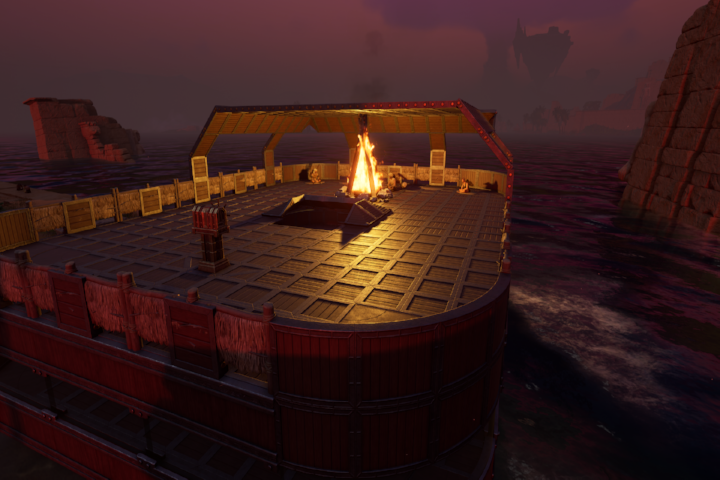 Starter Barge on Wooden  Boat – Soulmask Mod