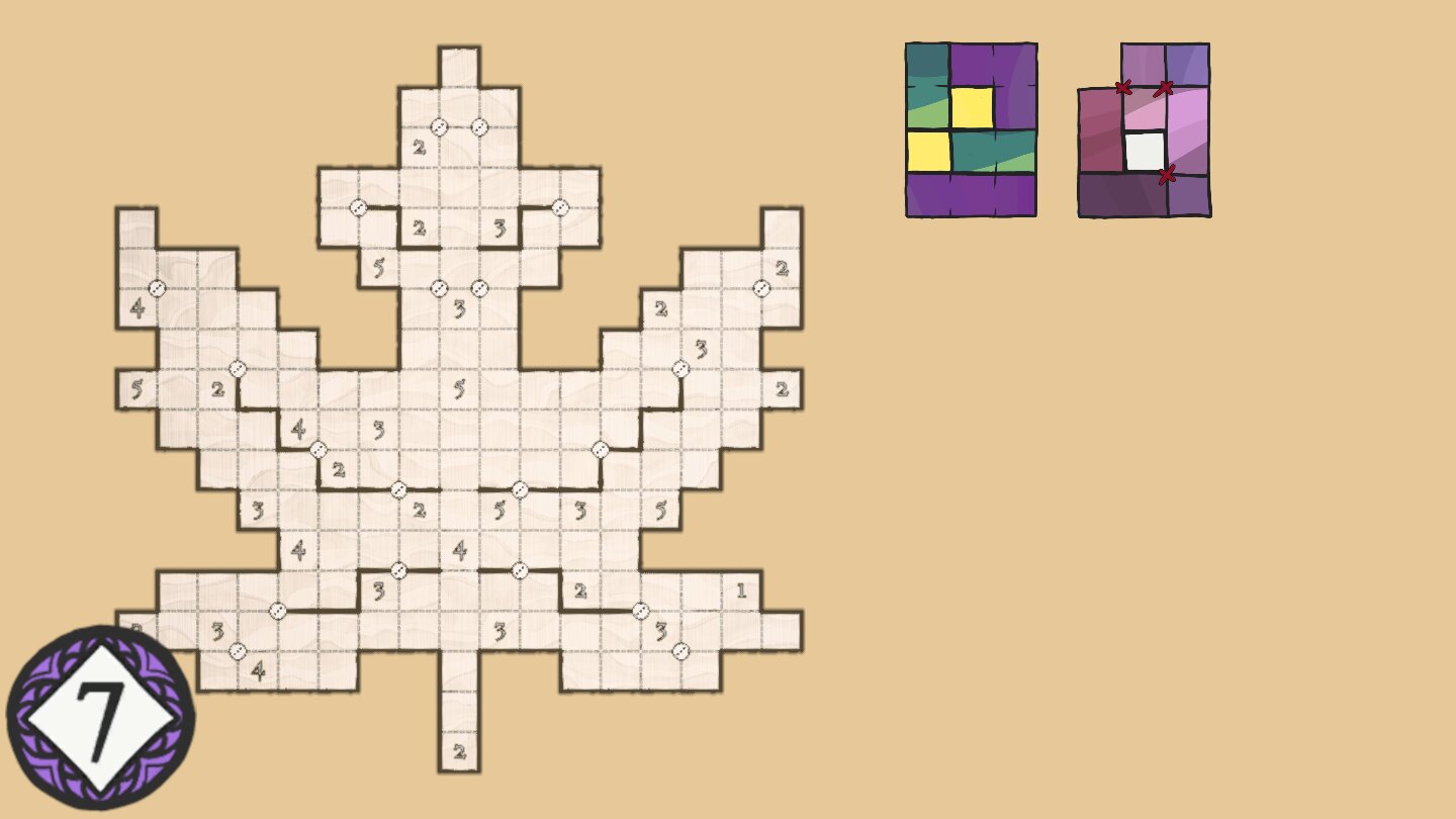 paint-by-numbers maple leaf