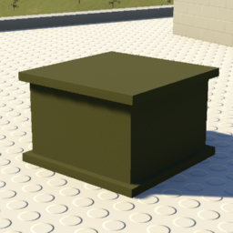 Low Brick Army Crate