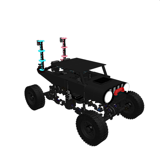 jeep rock crawler with 4 link suspension offroad v2