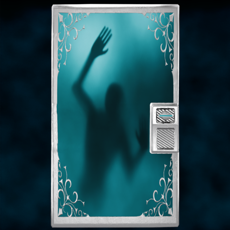Haunted V2 | Sheet Metal Door (Glow)