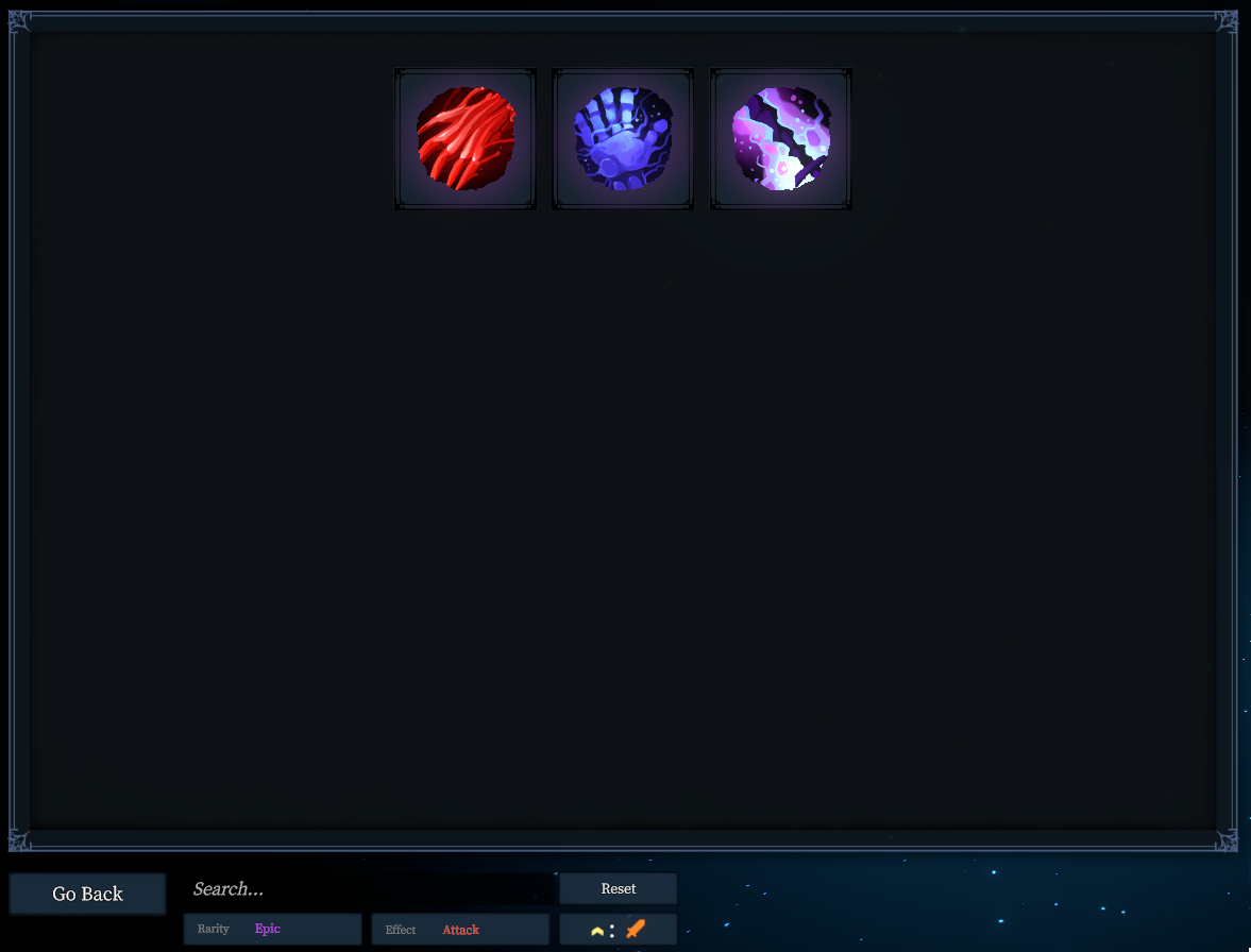 Collectables Filter