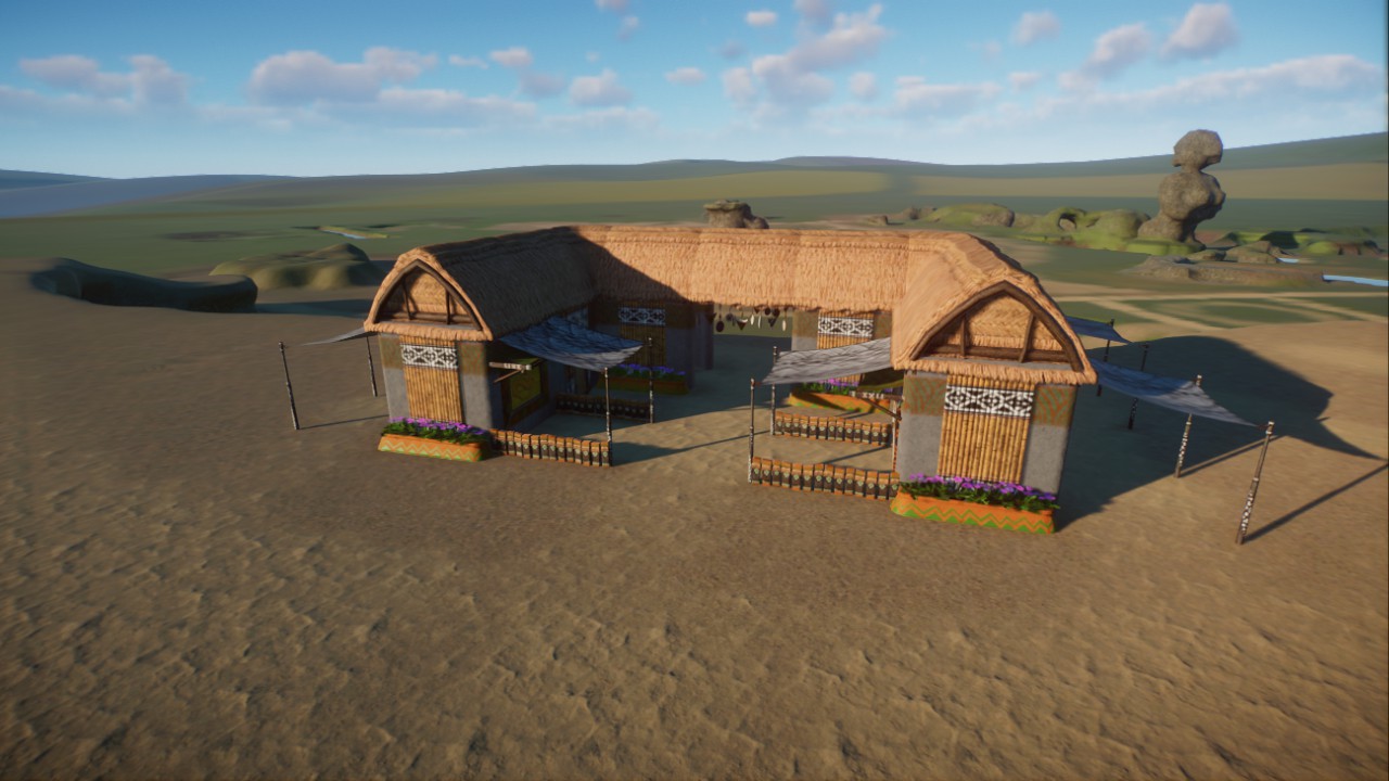 Africké restaurační centrum / African restaurant center