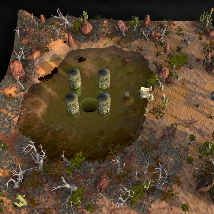 Submerged Ruin Lake