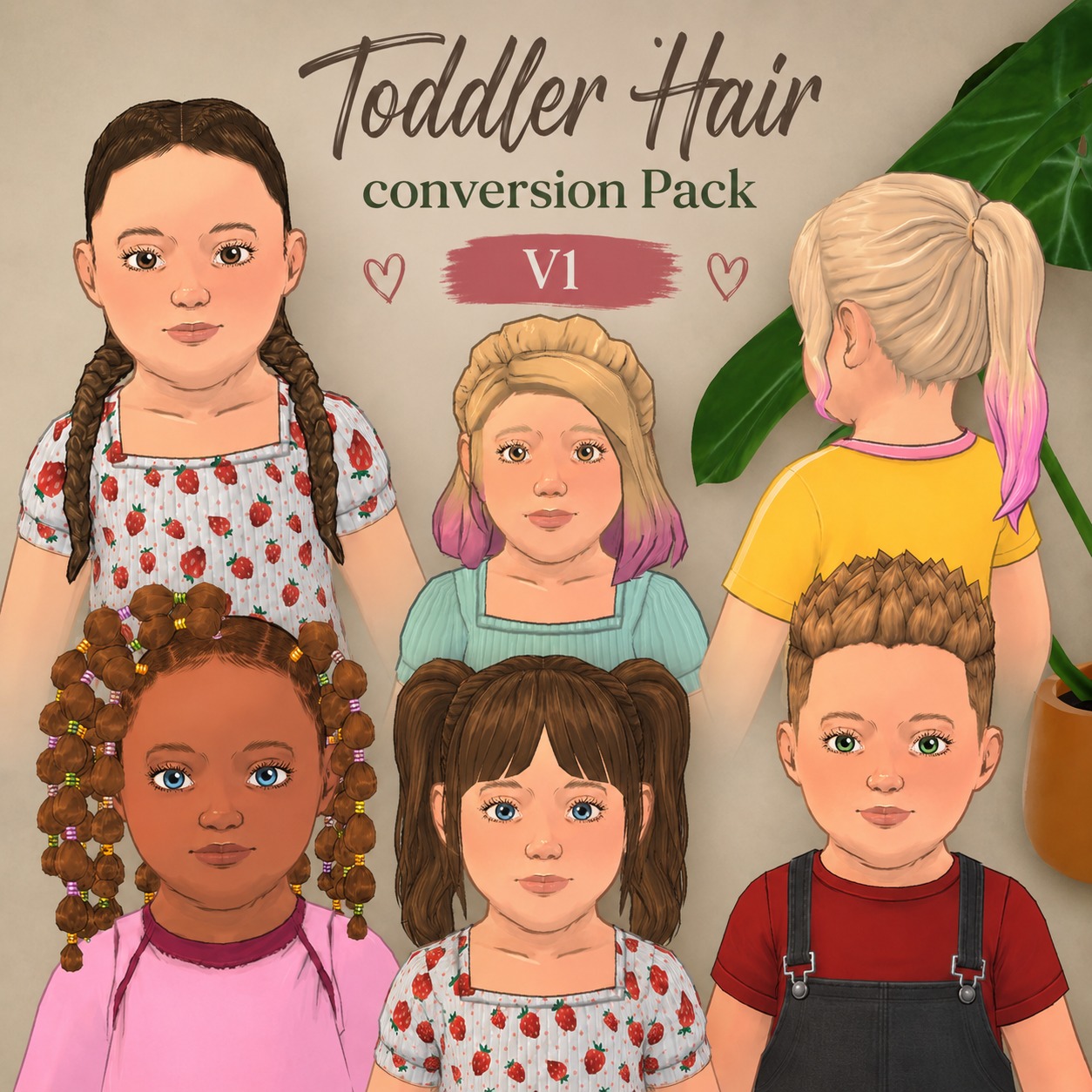 [Toddler] Hair Pack V1